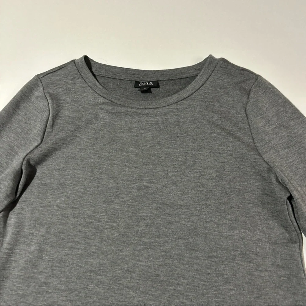 a.n.a. T Shirt Dress Women’s Small Gray Bell Sleeves Comfy Cottagecore Casual